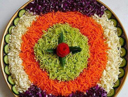 عکس ایده برای تزیین سالاد
