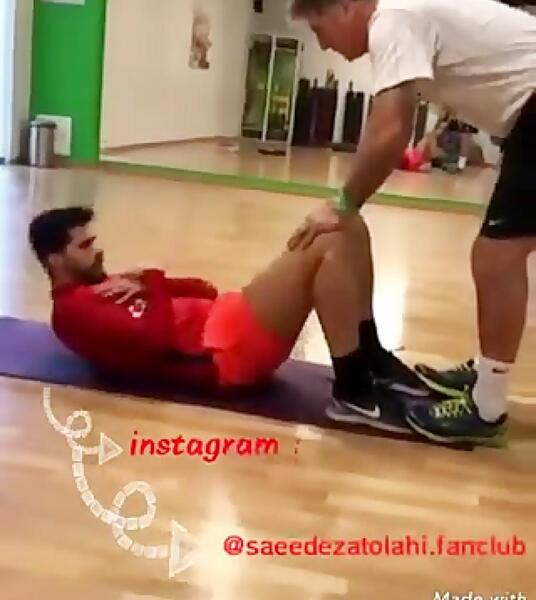 عکس سیکس پک سعید عزت اللهی
