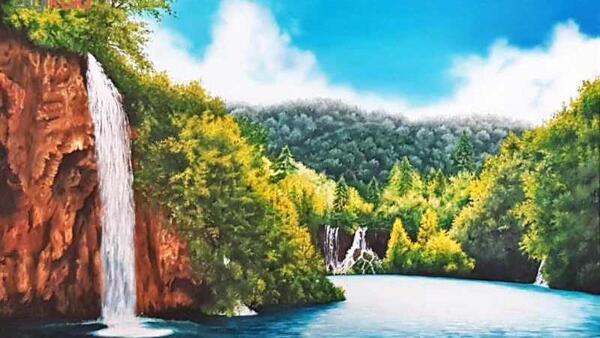 عکس نقاشی واقعی طبیعت