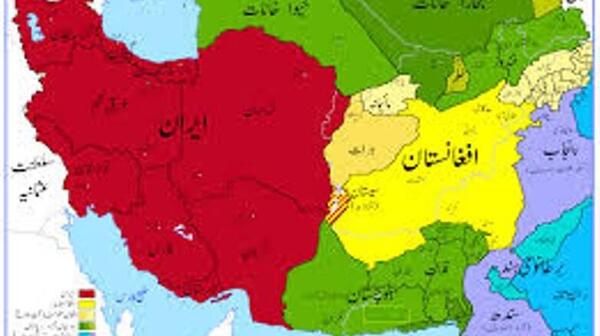 عکس نقشه ایران در زمان قاجار