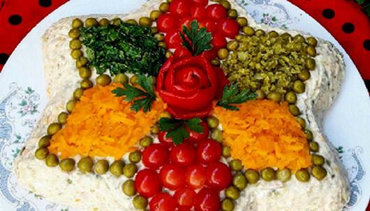 عکس ایده تزیین سالاد الویه برای تولد