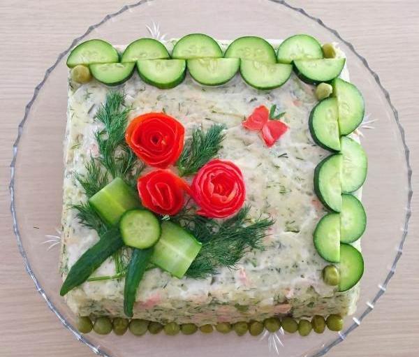 عکس ایده تزیین سالاد الویه برای تولد