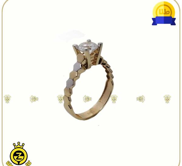 عکس انگشتر طلا تک نگین