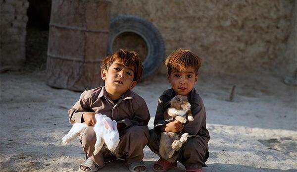 عکس دختر بچه روستایی