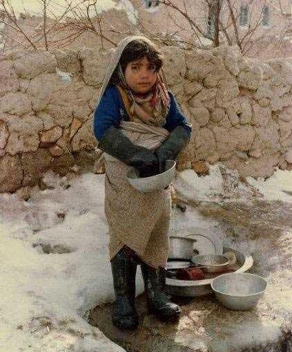 عکس دختر بچه روستایی