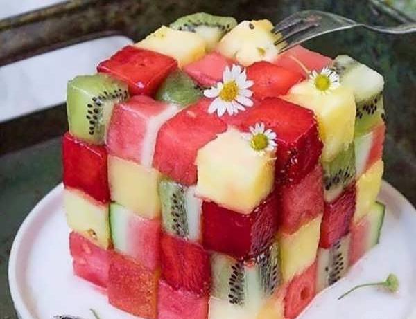 عکس ایده برای تزیین سالاد میوه
