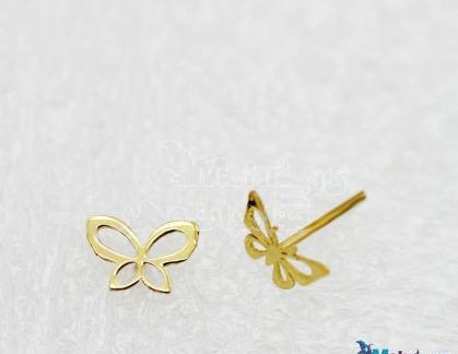 عکس گوشواره طلا پروانه