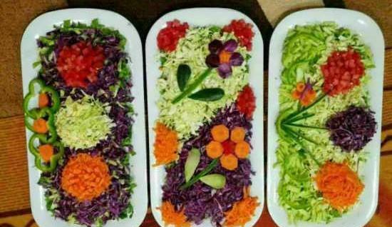 عکس ایده های تزیین سالاد