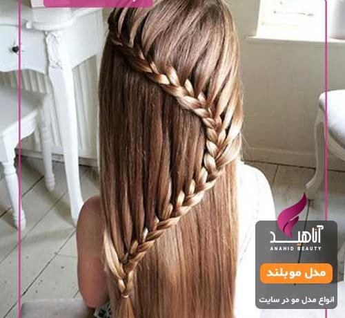 عکس دختر شیک مو بلند
