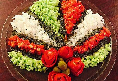 عکس ایده های زیبا برای تزیین سالاد