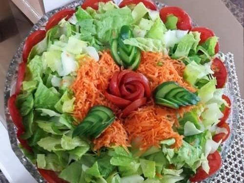 عکس ایده ی تزیین سالاد کاهو