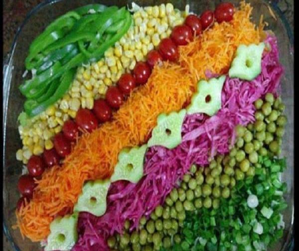 عکس ایده ی تزیین سالاد کاهو