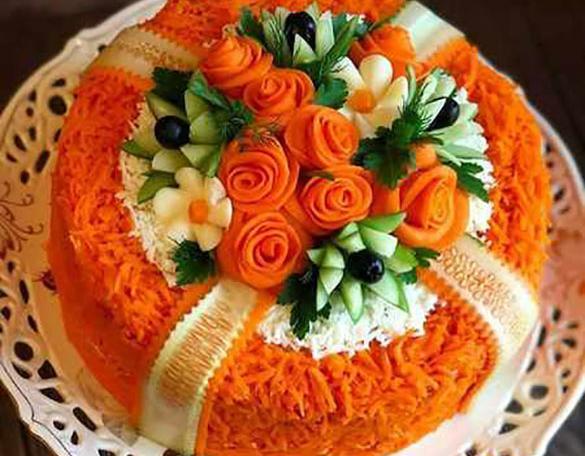 عکس ایده های تزیین سالاد الویه