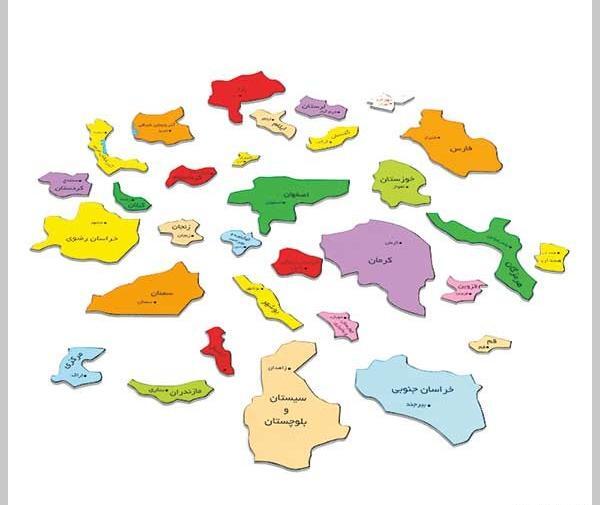 عکس پازل نقشه ایران