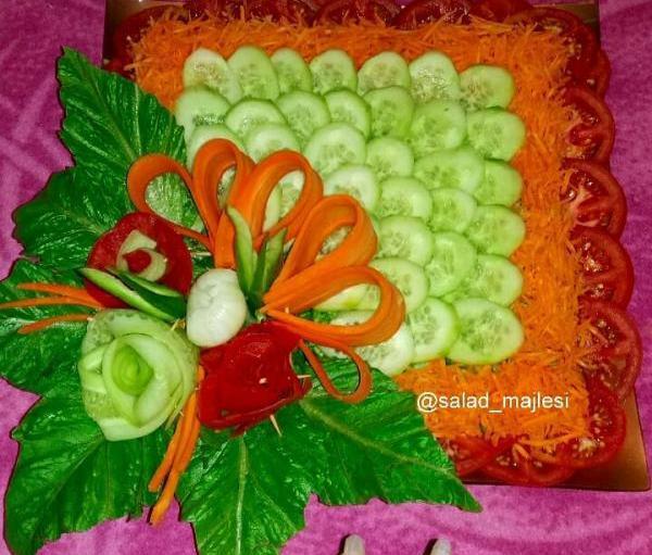 عکس ایده برای تزیین سالاد کاهو