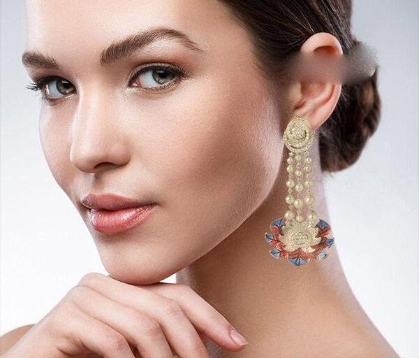 عکس گوشواره طلا لوستری