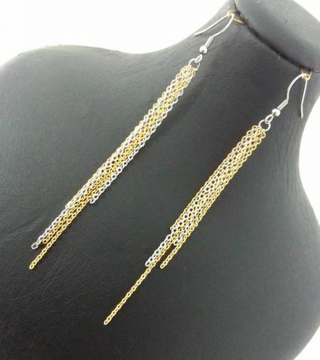 عکس گوشواره طلا رشته ای