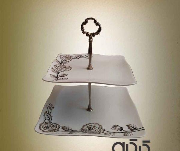 عکس ظرف شیرینی خوری سه طبقه