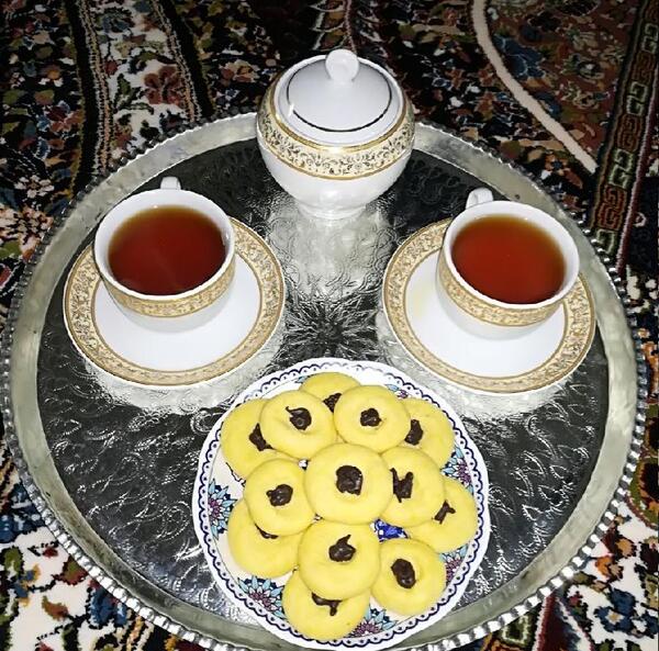 عکس شیرینی و چای