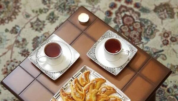 عکس شیرینی و چای