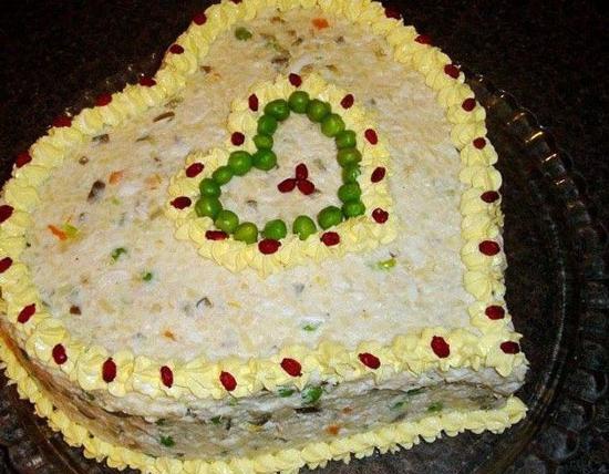 عکس چند ایده برای تزیین سالاد الویه