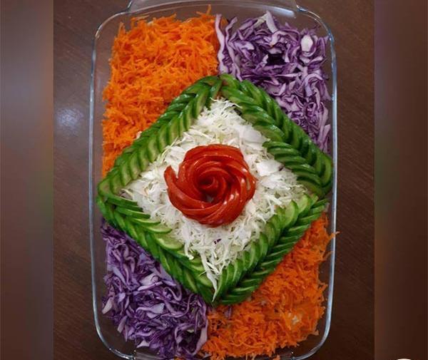 عکس ایده برای تزیین سالاد فصل