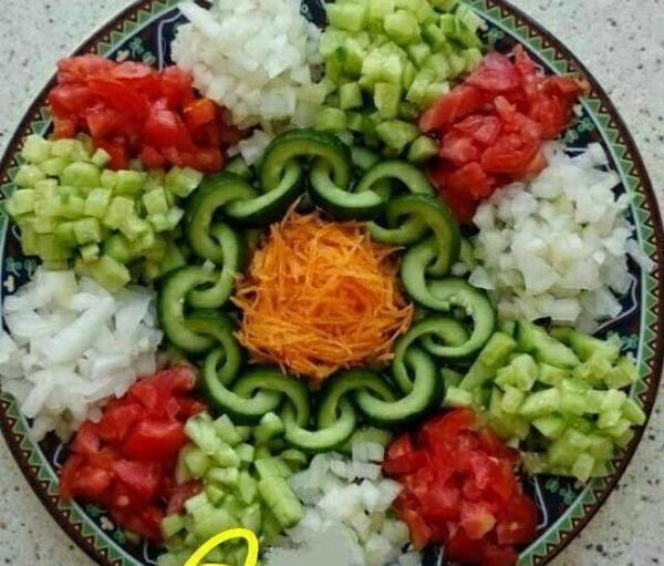 عکس ایده برای تزیین سالاد فصل