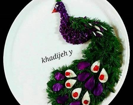 عکس ایده تزیین سالاد کلم