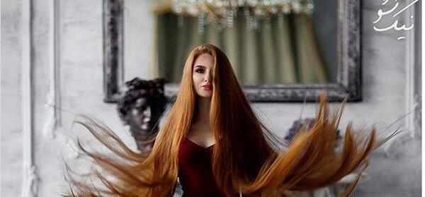عکس بلندترین مو پسر