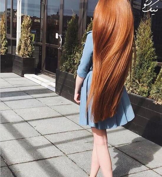 عکس بلندترین مو پسر