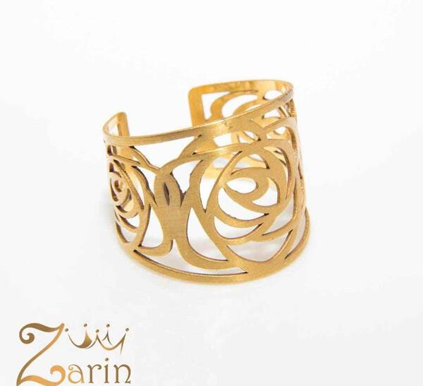 عکس انگشتر طلا طرح گل