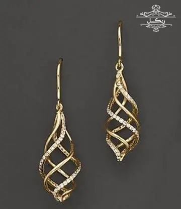 عکس گوشواره طلا جدید دخترانه