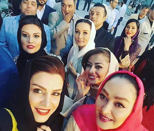 عکس های بازیگران در فرش قرمز جشن حافظ
