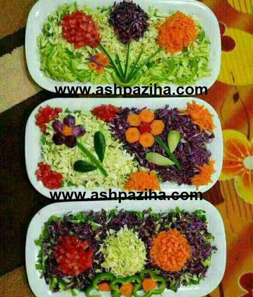 عکس ایده تزیین غذا و سالاد