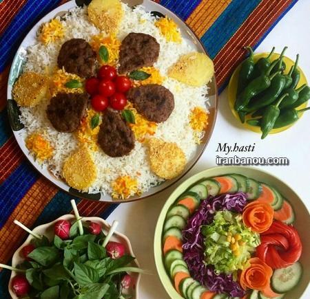 عکس ایده تزیین غذا و سالاد