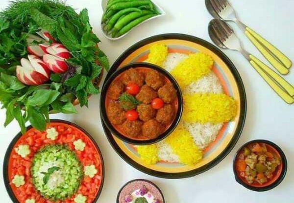 عکس ایده تزیین غذا و سالاد