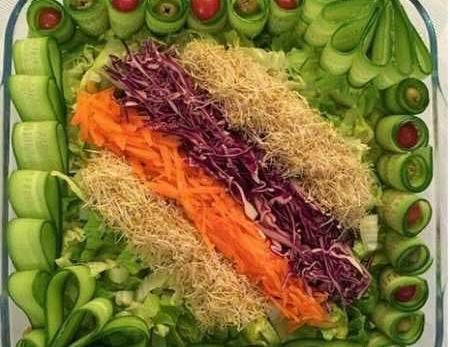 عکس ایده تزیین غذا و سالاد