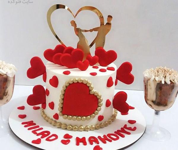 عکس کیک سالگرد ازدواج لاکچری
