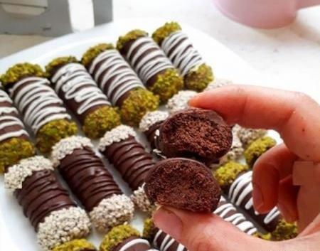 عکس شیرینی شکلاتی