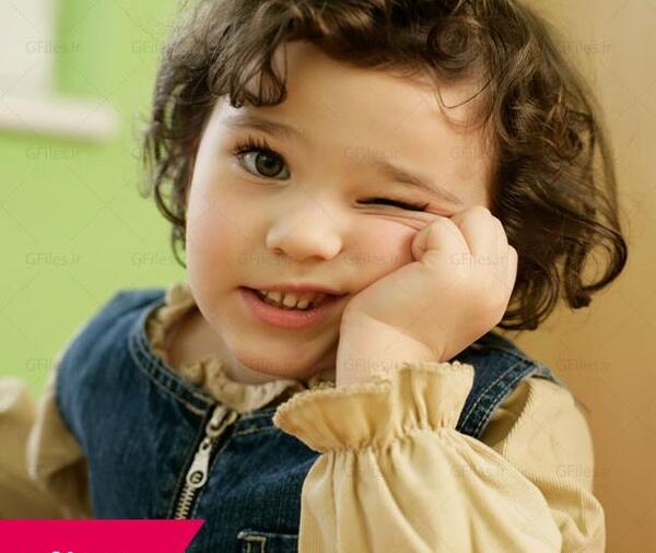 عکس پسر بچه ی مو فرفری