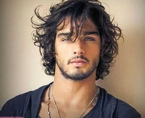 عکس پسر با مو های بلند