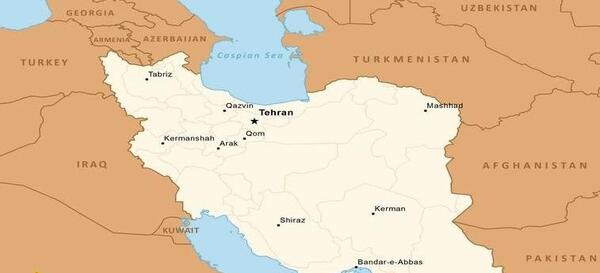 عکس نقشه ایران و همسایه ها