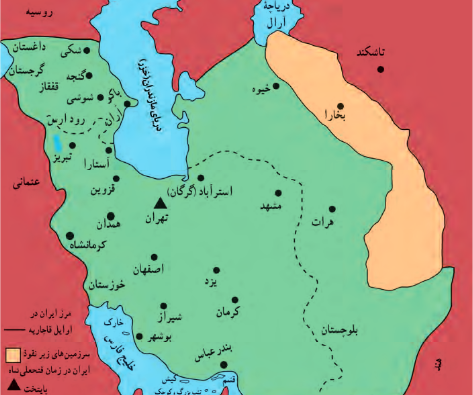 عکس نقشه ایران در زمان زندیه