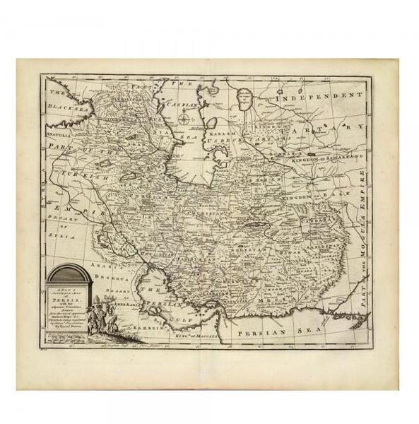 عکس نقشه ایران در زمان زندیه