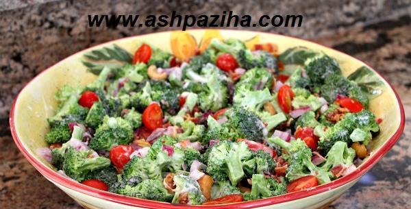 عکس سالاد با کلم بروکلی