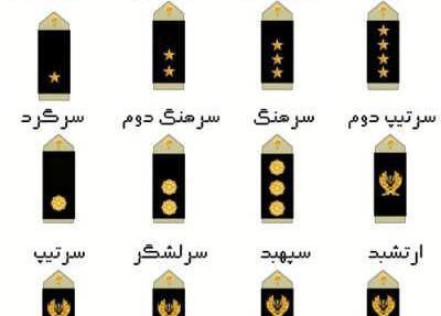 عکس درجه ارتش