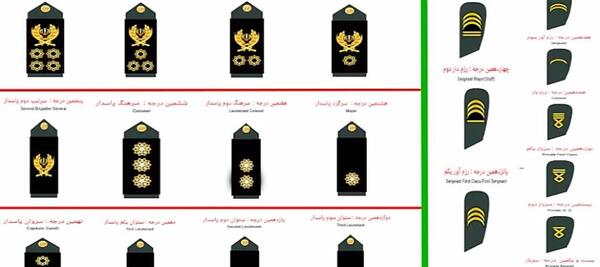 عکس درجه ارتش