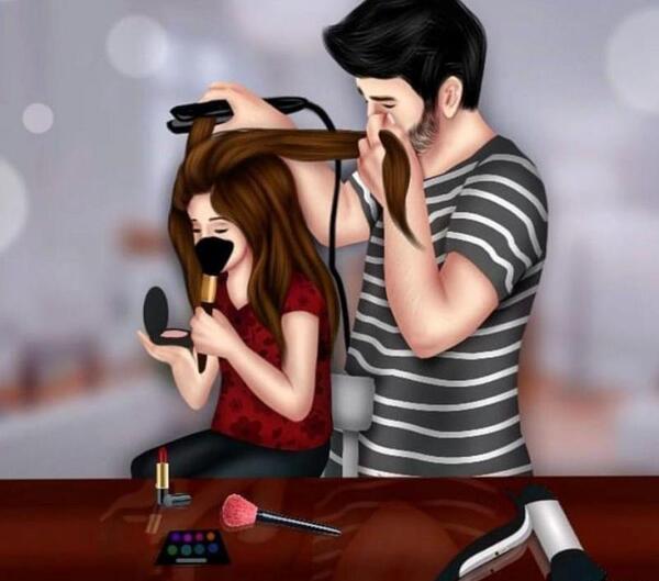 عکس نوشته روز جهانی آرایشگر مبارک