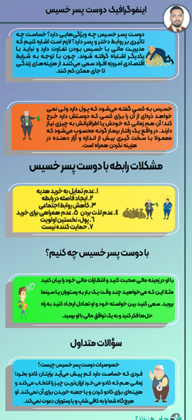 عکس نوشته دوست پسر خسیس