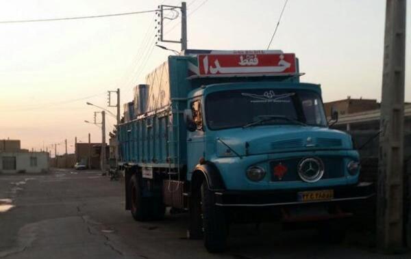 عکس ماشین سنگین بنز تک باری
